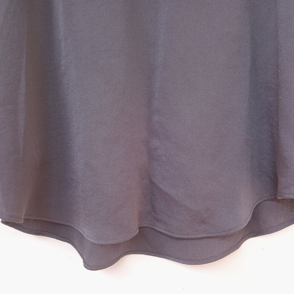 Express Grey Ruffled Spaghetti strap top Size Small - Picture 6 of 11